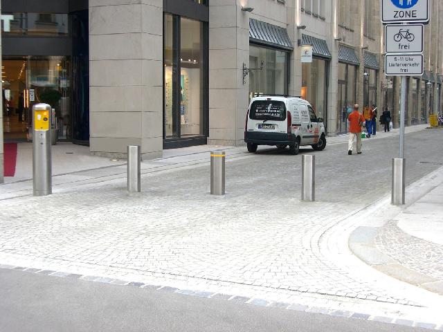 Automatik-Poller in der Leipziger Altstadt